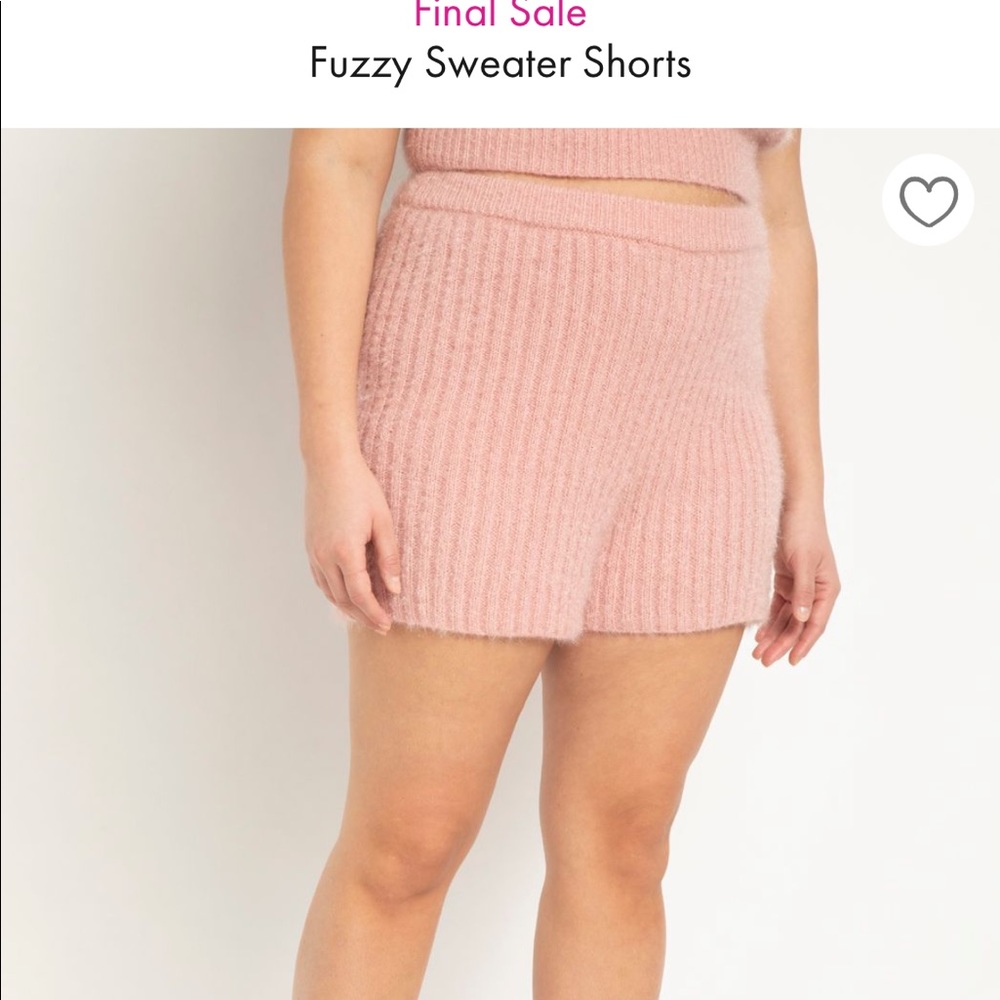 Eloquii fuzzy shorts size 22/24